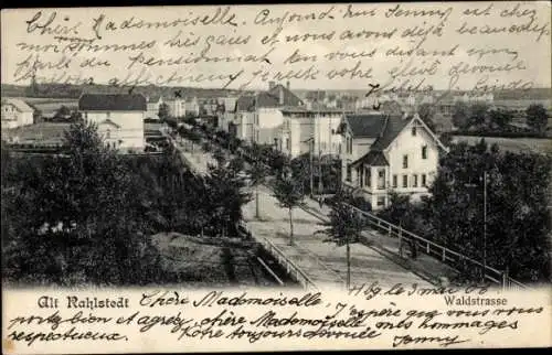 Ak Hamburg Wandsbek Rahlstedt Altrahlstedt, Waldstraße