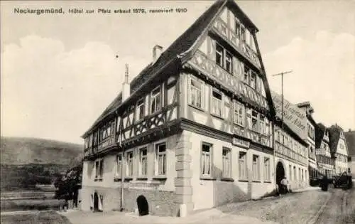 Ak Neckargemünd am Neckar, Hotel Pfalz