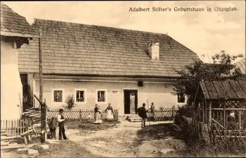 Ak Horní Planá Oberplan Südböhmen, Adalbert Stifter's Geburtshaus