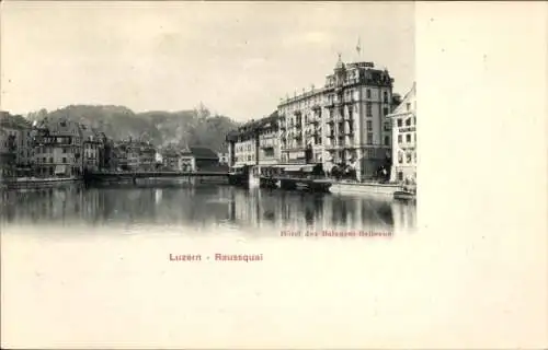 Ak Luzern Stadt Schweiz, Reussquai