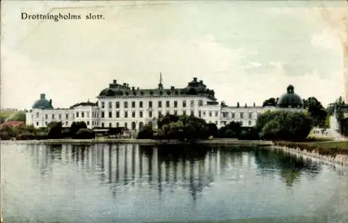 Ak Drottningholm Schweden, Schloss