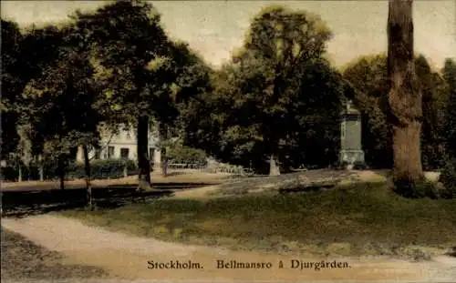 Ak Djurgården Stockholm Schweden, Bellmansro