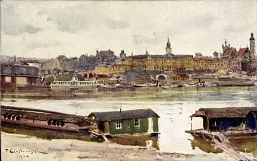 Künstler Ak Cieslewski T., Warschau Polen, Ortsansicht