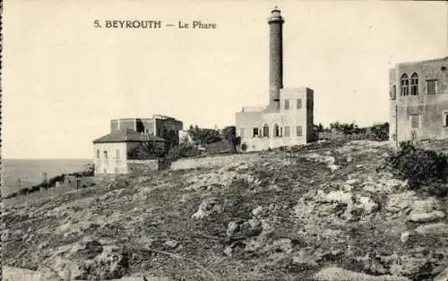 Ak Beirut Beirut Libanon, Der Lichtturm