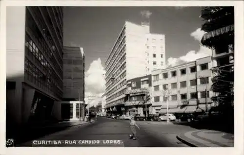 Ak Curitiba Brasilien, Rua Candido Lopes