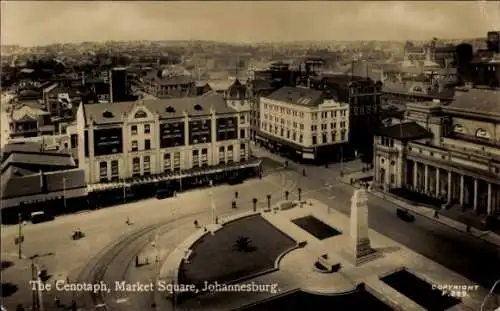Ak Johannesburg, Südafrika, The Cenotaph, Marktplatz
