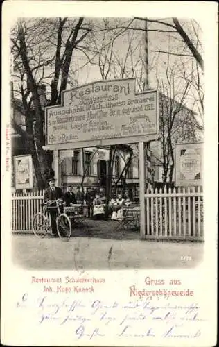 Ak Berlin Treptow Niederschöneweide, Restaurant Schweizerhaus