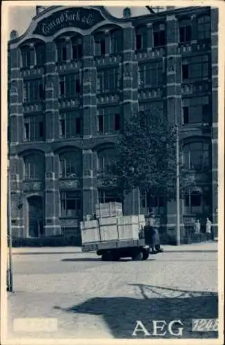 Foto Burg bei Magdeburg, Schuhfabrik Conrad Tack & Co., Magdeburger Chaussee 54, AEG