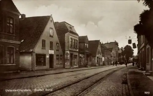 Ak Uetersen in Holstein, Großer Sand, Schuhwaren-Geschäft