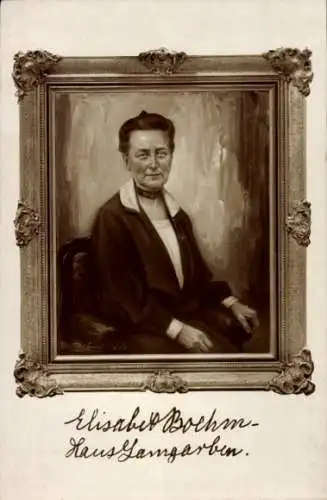 Künstler Ak Elisabet Boehm, Gründerin des Reichsverbandes der landwirtschaftlichen Hausfrauenvereine