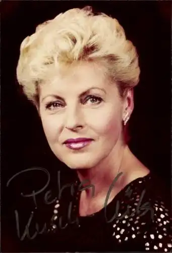 Ak Schauspielerin Petra Kusch-Lühr, Portrait, Autogramm