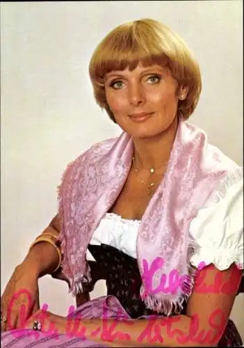 Ak Schauspielerin Ruth-Maria Kubitschek, Portrait, Autogramm