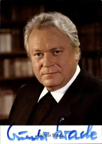 Ak Schauspieler Günter Strack, Autogramm, Portrait