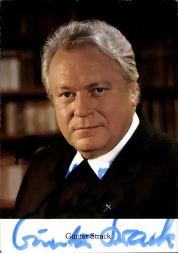 Ak Schauspieler Günter Strack, Autogramm, Portrait