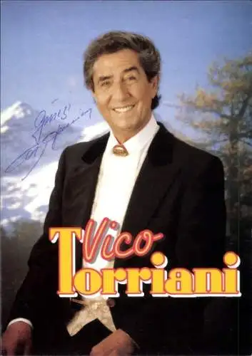 Ak Schauspieler Sänger Vico Torriani, Portrait, Autogramm