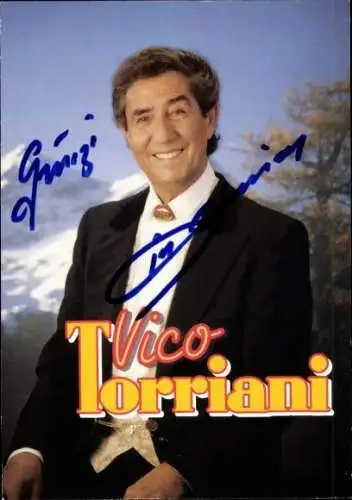 Ak Schauspieler Sänger Vico Torriani, Portrait, Autogramm