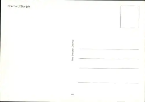 Ak Schauspieler Eberhard Stanjek, Portrait, Autogramm