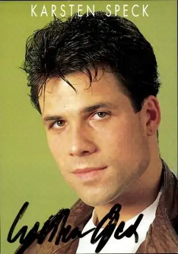 Ak Schauspieler Sänger Karsten Speck, Portrait, Autogramm