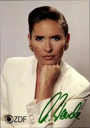 Ak Schauspielerin Angelika Wende, Portrait, Autogramm, ZDF