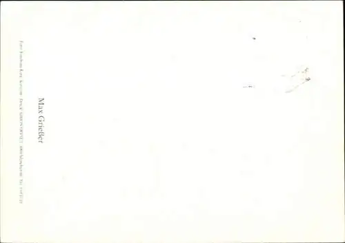 Ak Schauspieler Max Grießer, Portrait, Autogramm