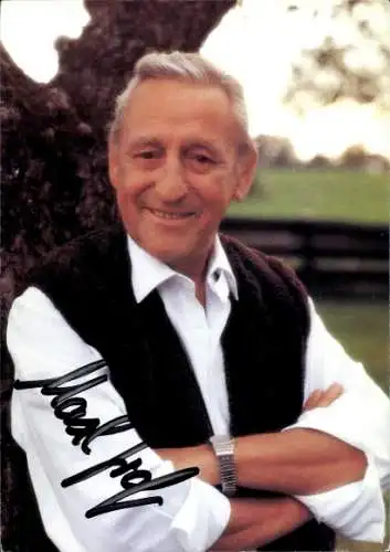 Ak Schauspieler Maxl Graf, Portrait, Autogramm, Volksschauspieler