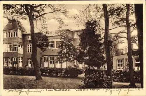 Ak Ostseebad Koserow auf Usedom, Haus Maasliebchen