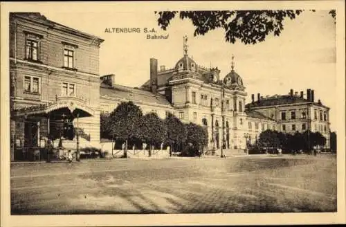 Ak Altenburg in Thüringen, Bahnhof