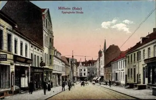 Ak Mülheim an der Ruhr in Nordrhein Westfalen, Eppinghofer Straße, Geschäfte, Passanten