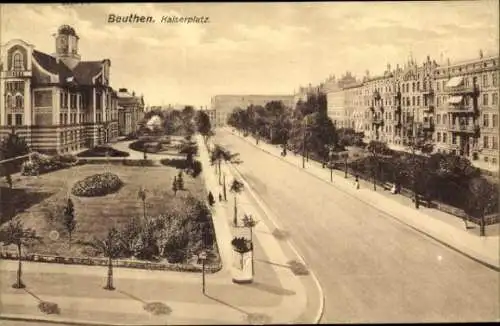 Ak Bytom Beuthen Oberschlesien, Kaiserplatz