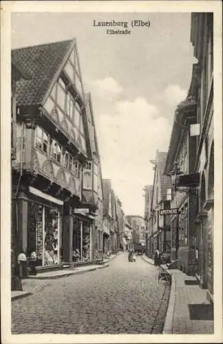 Ak Lauenburg an der Elbe, Elbstraße, Apotheke