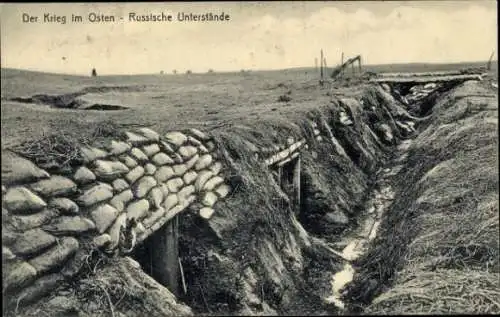 Ak Krieg im Osten, Russische Unterstände