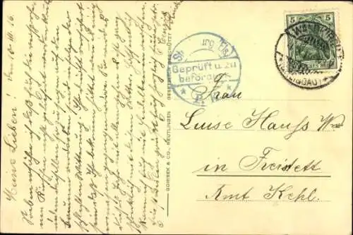 Ak In Treue Fest, Kaiser Wilhelm II., Kaiser Franz Josef I.