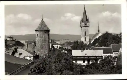 Ak Dvůr Králové nad Labem Königinhof Region Königgrätz, Gesamtansicht, Türme