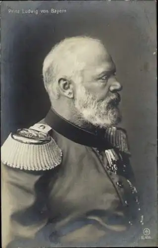 Ak Prinz Ludwig von Bayern, Portrait in Uniform