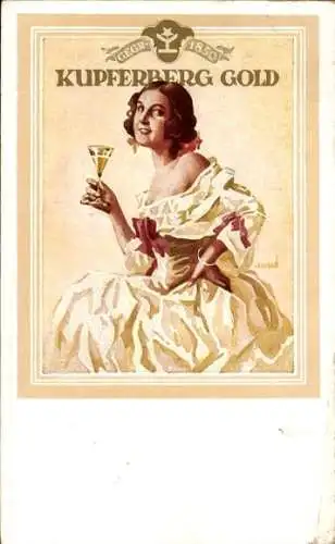 Künstler Ak Reklame, Kupferberg Gold, Sekt
