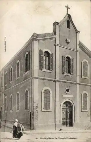 Ak Mascara Algerien, Le Temple Protestant