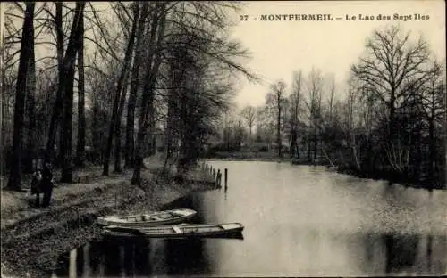 Ak Montfermeil Seine Saint Denis, Lac des Sept Iles