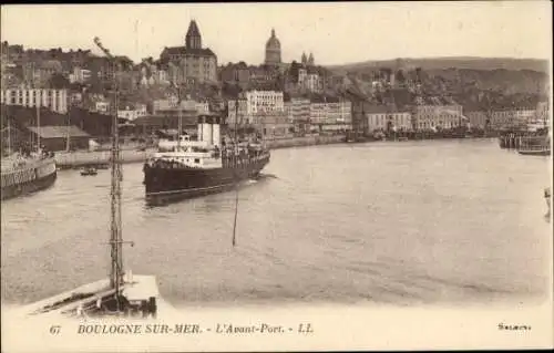 Ak Boulogne sur Mer Pas de Calais, Avant-Port