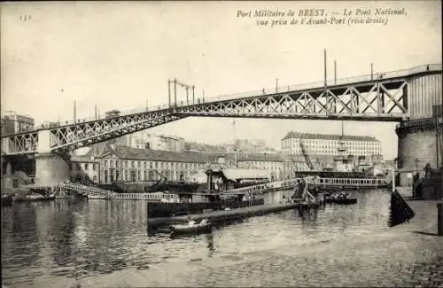 Ak Brest Finistère, Port Militaire, Pont National