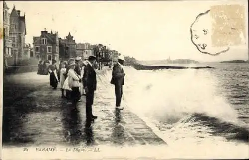 Ak Paramé Saint Malo Ille et Vilaine, Digue