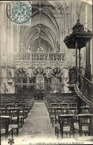 Ak Troyes Aube, Jube de l'Eglise de la Madeleine