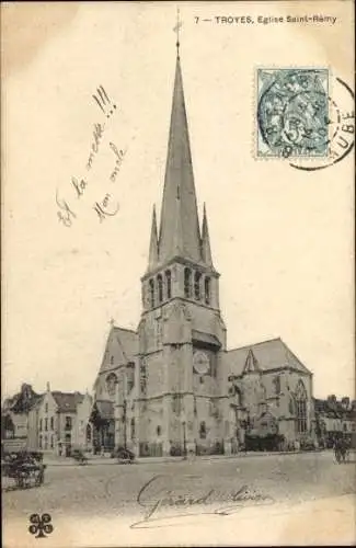 Ak Troyes Aube, Kirche St. Remy