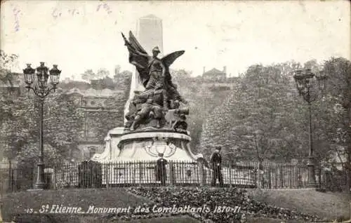 Ak Saint Étienne Loire, Kriegerdenkmal 1870-71