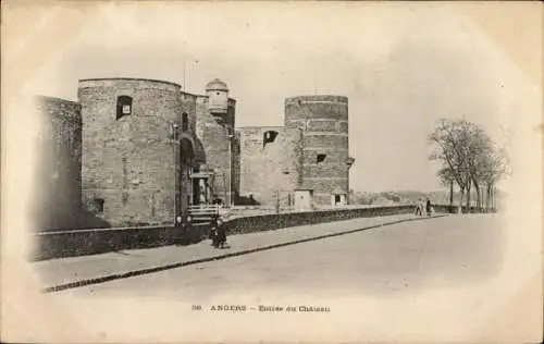 Ak Angers Maine et Loire, Entree du Chateau