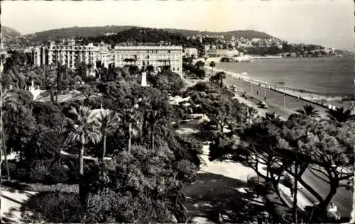 Ak Nice Nizza Alpes Maritimes, Jardin Albert 1er, Quai des Etats-Unis