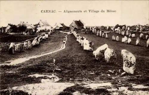 Ak Carnac Morbihan, Alignements et Village du Menec