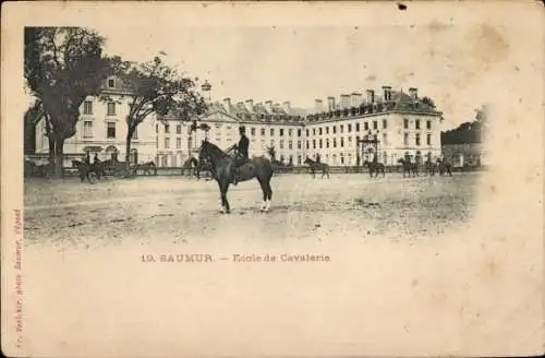 Ak Saumur Maine et Loire, Ecole de Cavalerie