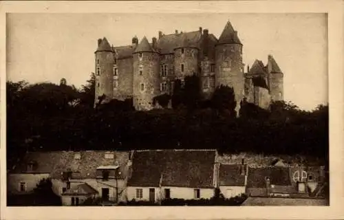 Ak Luynes Indre et Loire, Schloss, Facade Sud Ouest
