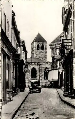 Ak Montluçon Allier, Kirche Notre Dame, Boucherie Chavaline
