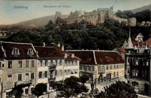 Ak Heidelberg am Neckar, Kornmarkt, Schloss